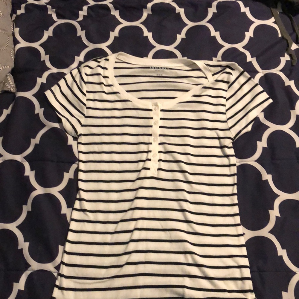 Black/White stripped shirt